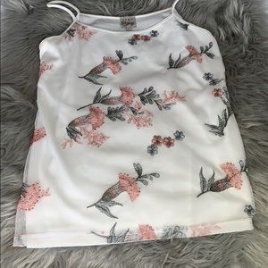 Embroidered tank top
